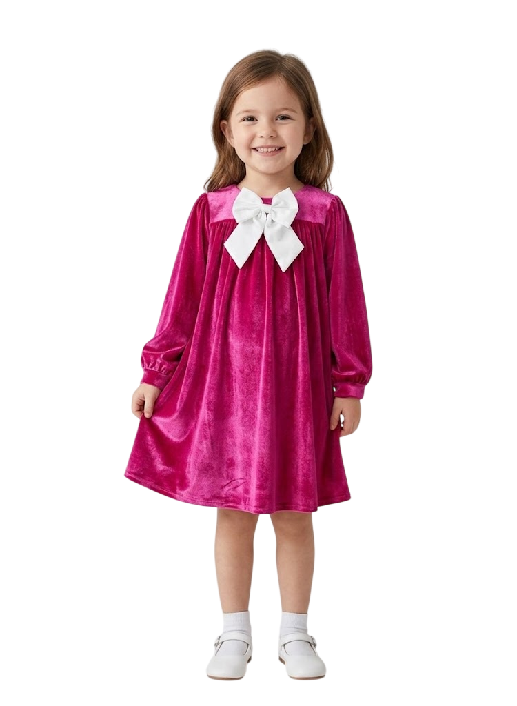 Velvet Bow Dress