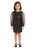 Little Puff Sleeve Sequin Dress