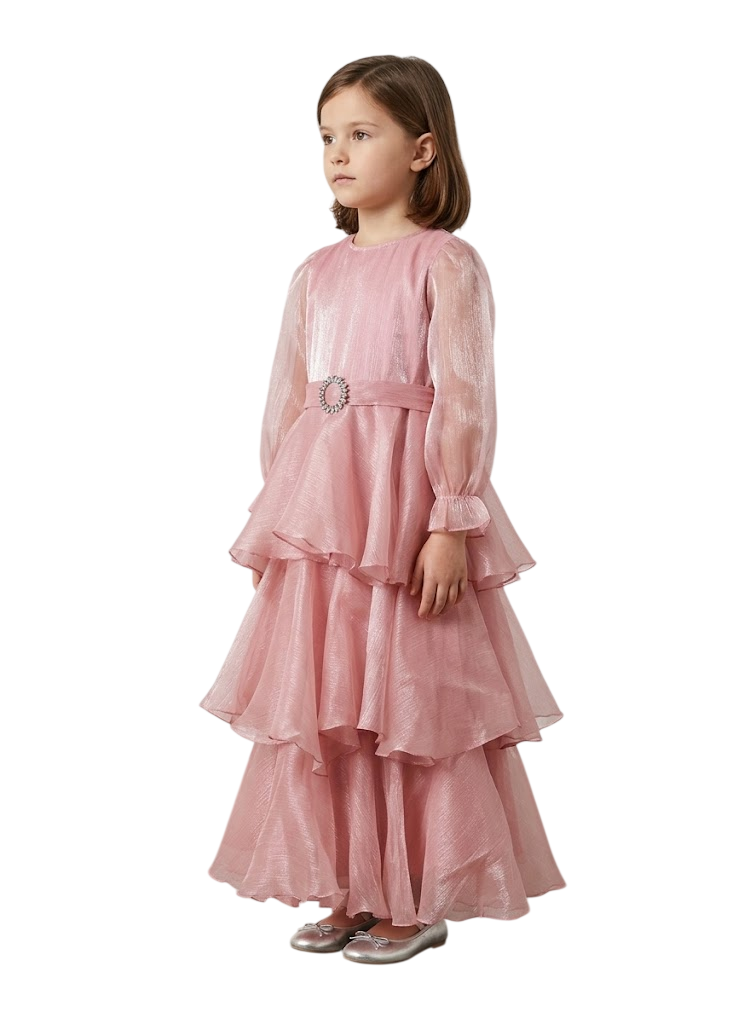 Tiered Chiffon Dress